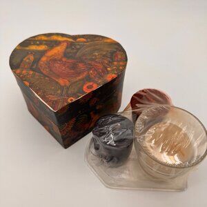 LANG Votive Candles Gift Box Heart Vanilla Apple Northwinds Country Cottage Core